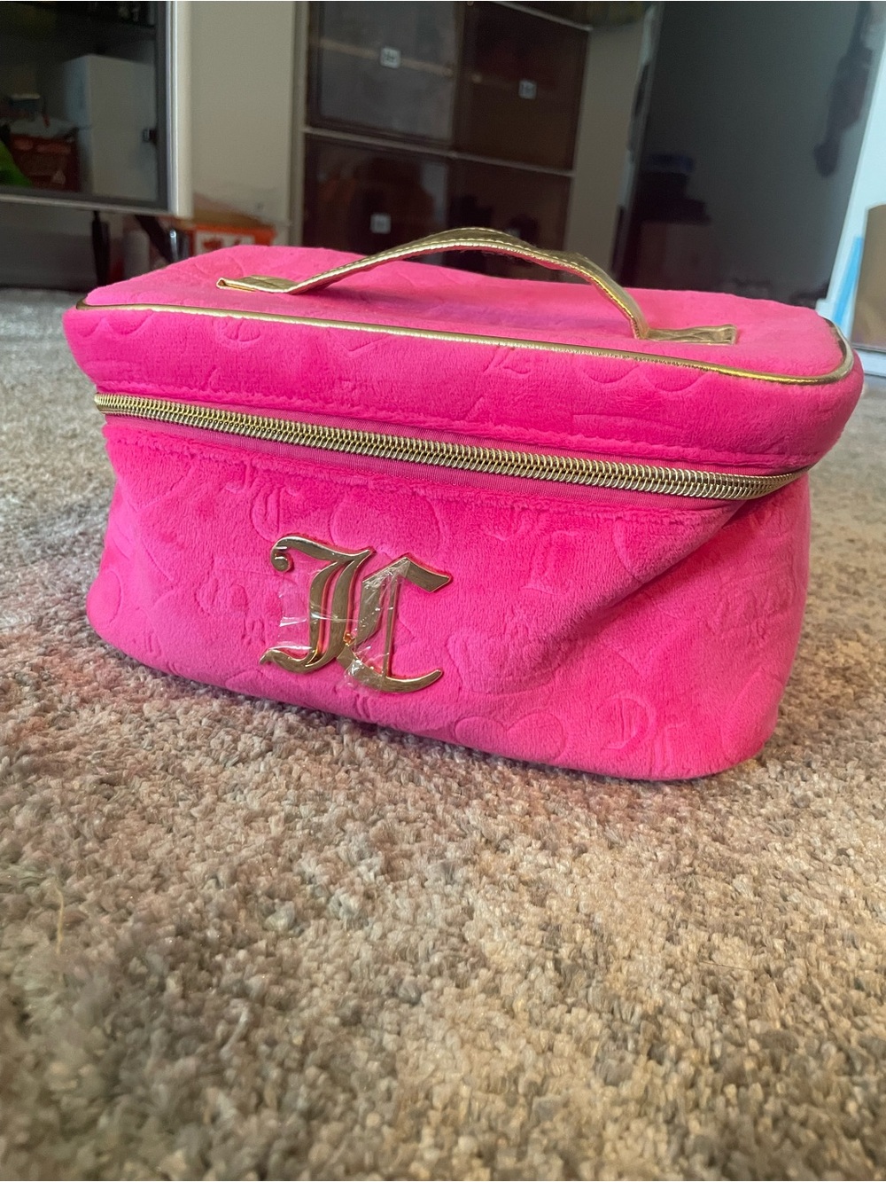 Juicy Couture Pink Heart Makeup Bag NWOT